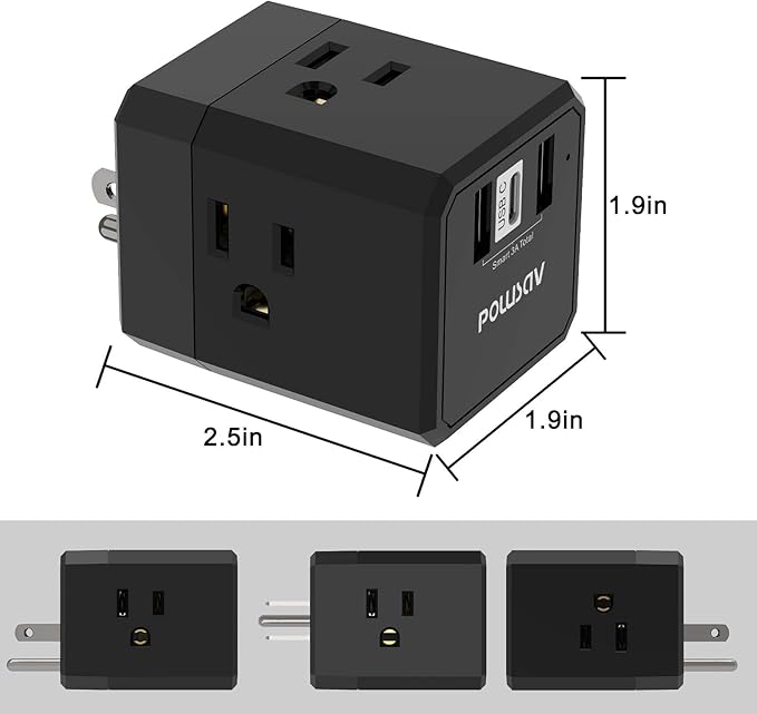 Cruise Ship Essentials, 3-Side Outlet Splitter - Image 7