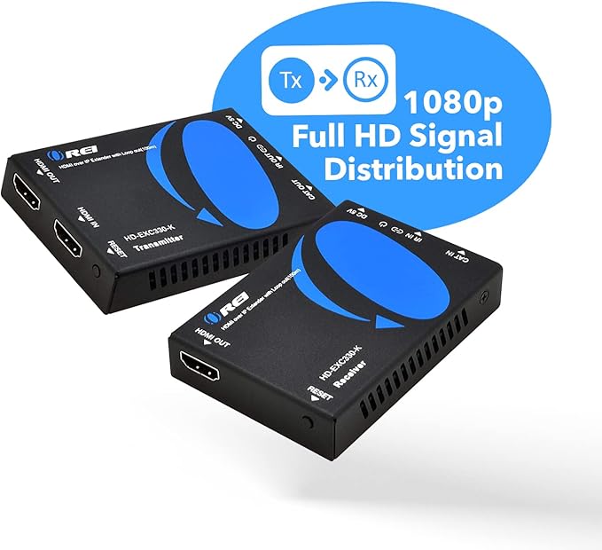 OREI HDMI over Ethernet Extender Over CAT5/CAT6 over IP one to many option - Image 2
