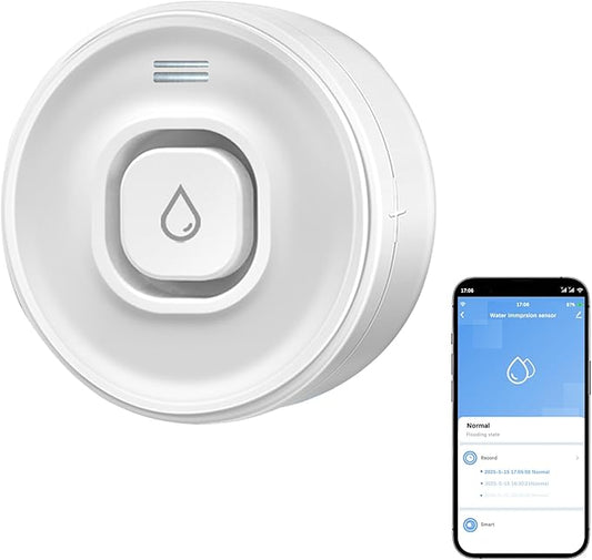 Wi-Fi Water Leak Detector: 100dB Water Sensor Alarm by PHOVOLT
