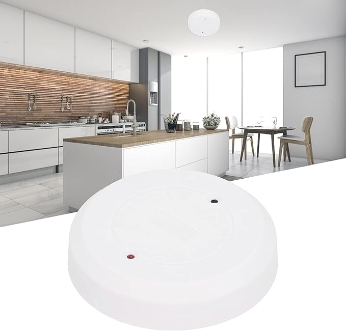 Wired Glass Break Detector, Round Door Window Sensor Tamper Alarm Ceiling/Wall - Image 3
