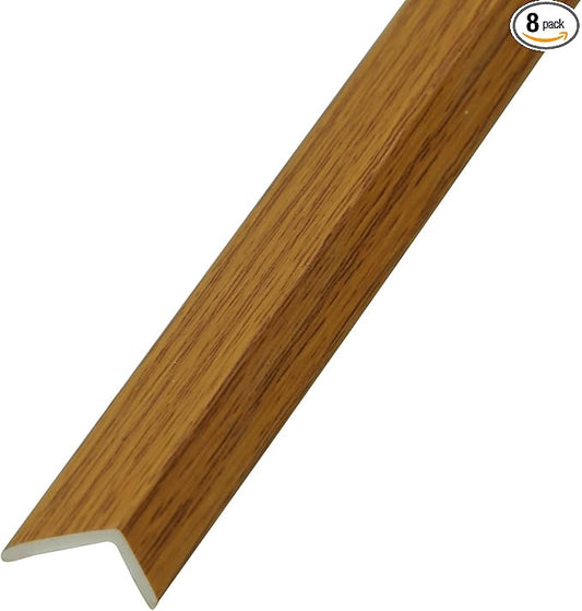 OUZUGIE 8-Pack 57 Inches, WPC Slat Wall Panel Trim, Corner Guard by OUZUGIE