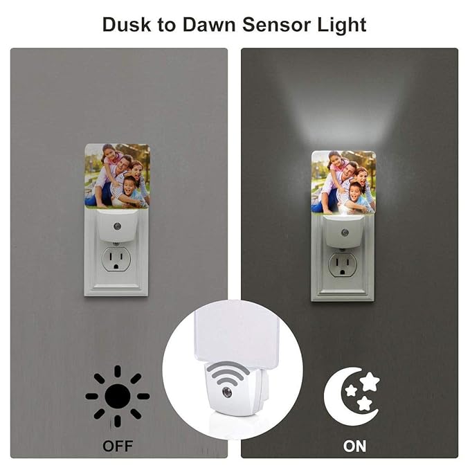 COWDIY Custom Plug in Night Lights, Personalized Your Own Photo on LED Lamps - Image 7