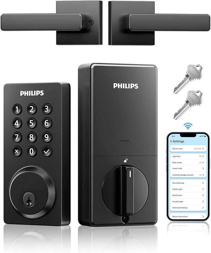 Philips Wi-Fi Smart Door Lock, Keyless Entry Door Lock by Philips