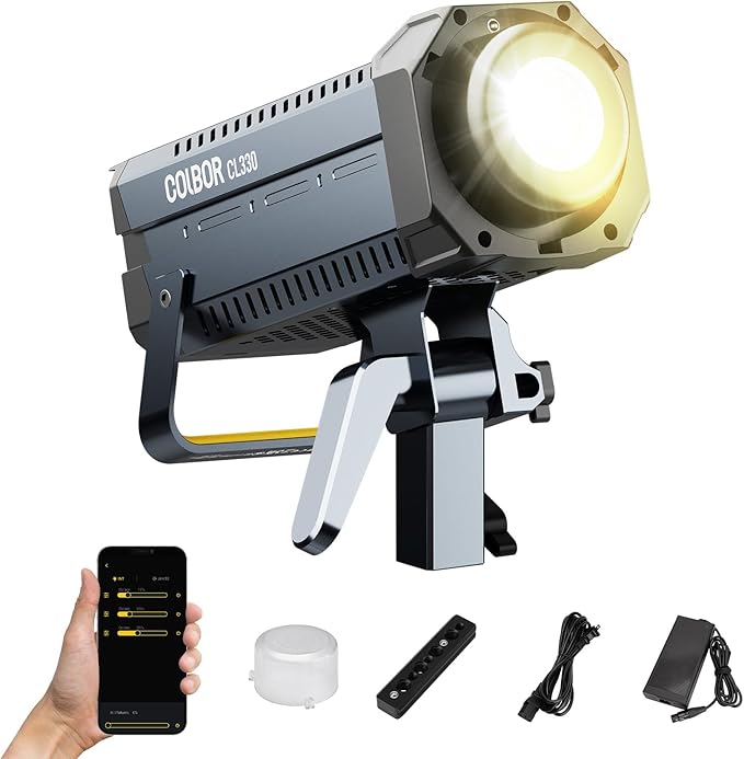 Video Light, COLBOR CL330 Lite 330W Continuous Lighting 2700-6500K Bi-Color by COLBOR