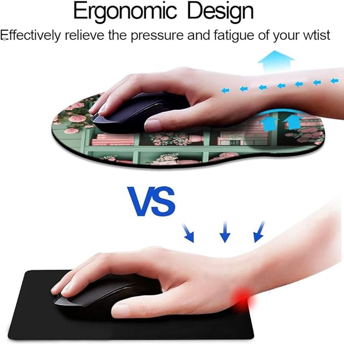 Ergo Comfort Gel Wrist Rest Mouse Pad-Ergonomic Office Mousepad - Image 2