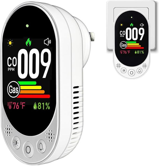 VETOUCH Plug-in Combination air Detector, 4 in 1 Combination Natural Gas and by VETOUCH
