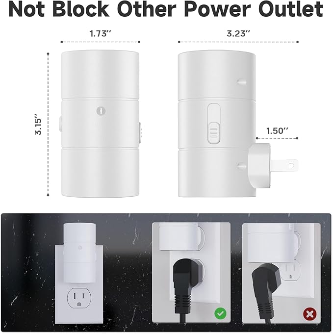 NIORSUN Night Lights Plug into Wall, Dimmable - Image 5