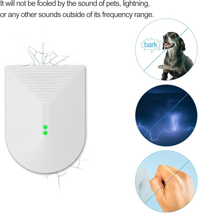 Glasstrek Glass Break Sensor Audio Detector Shock Sensor Car Alarm Effective - Image 4