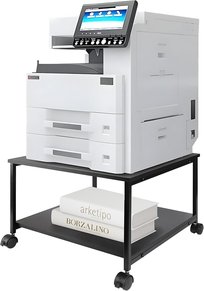 EMERIT 2-Tier Under Desk Printer Stand w/Storage by eMERIT