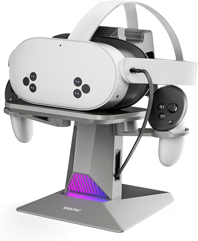 ANNAPRO CD1 Charging Dock for Meta Quest 3S/3, Quest 2, Retractable Charging by ANNAPROUS