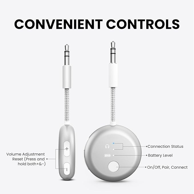 Avantree SoundJet R1 – 25Hr Airplane Bluetooth Adapter - Image 5