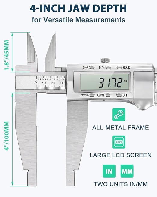 Mxmoonfree 12-Inch Digital Caliper - Image 2
