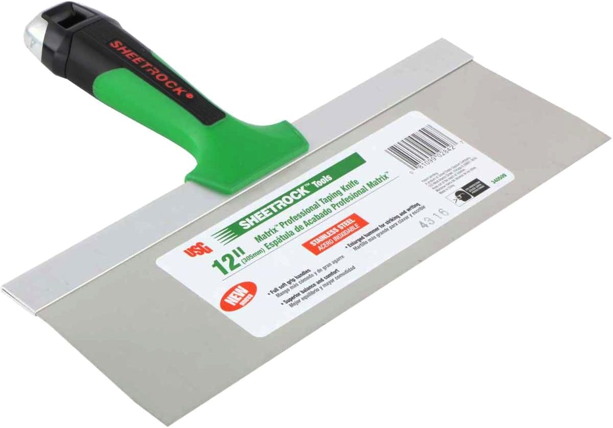 USG Sheetrock Matrix Drywall Taping Knife Set 6"-10"-12" Stainless Steel