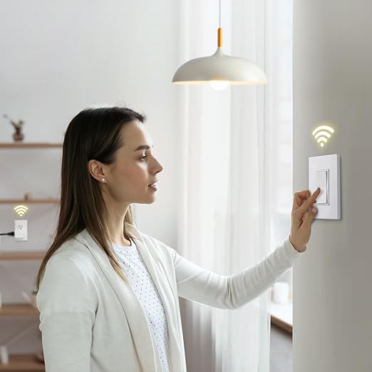 SURAIELEC 3 Way Wireless Light Switch, Remote Control Outlet, Decorator Rocker - Image 8