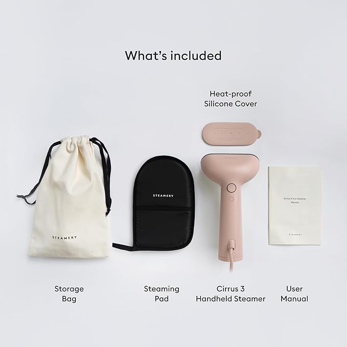 Steamery Handheld Clothes Steamer Cirrus 3, US Plug, Heated Ironing Plate - Image 5