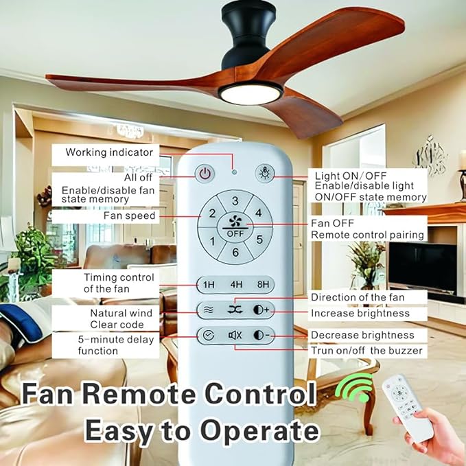 Gaizw 42 Inch Low Profile Ceiling Fans - Image 3