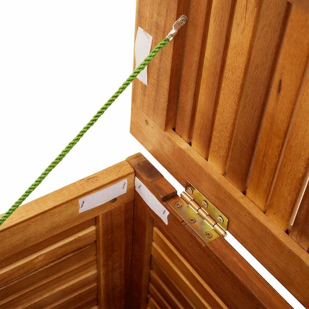vidaxl garden storage box natural wood solid acacia, package contents