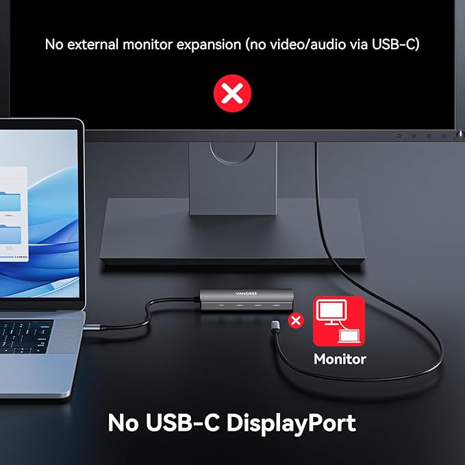 VANGREE USB C Hub, 3 USB 3.2 Gen 2 Ports - Image 8