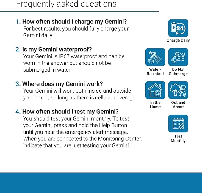 Connected Caregiver Safety+ Gemini 4G Medical Alert System - Image 4