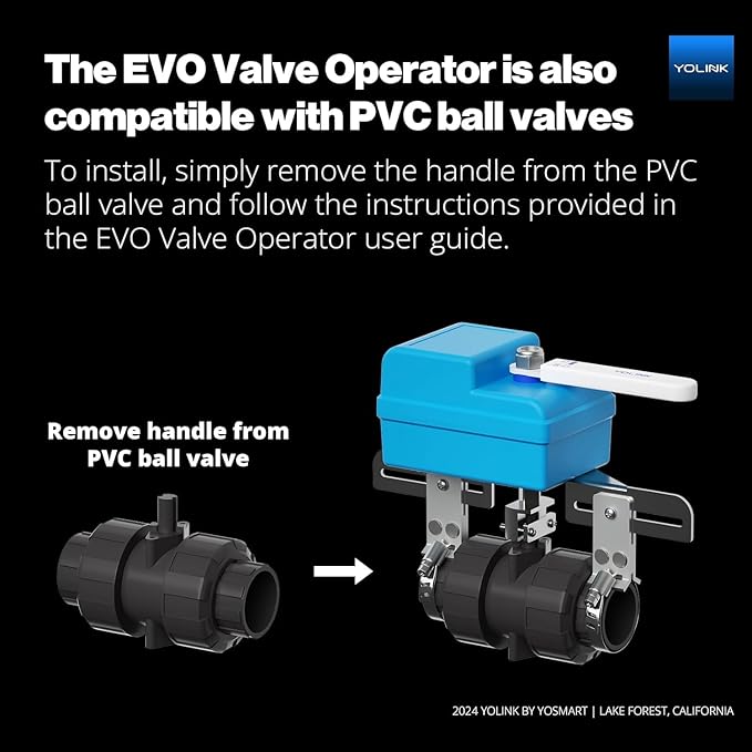 YoLink DIY Automatic Water Leak Detection & Shut-Off Starter Kit, Valve Operator - Image 3