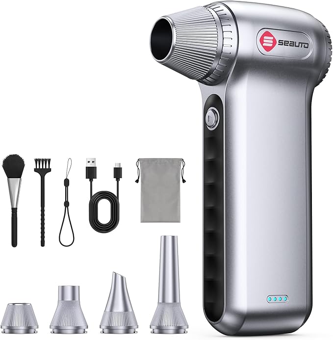 Electric Air Duster 180000RPM, Powerful Cordless Compressed Air Duster by Unknown