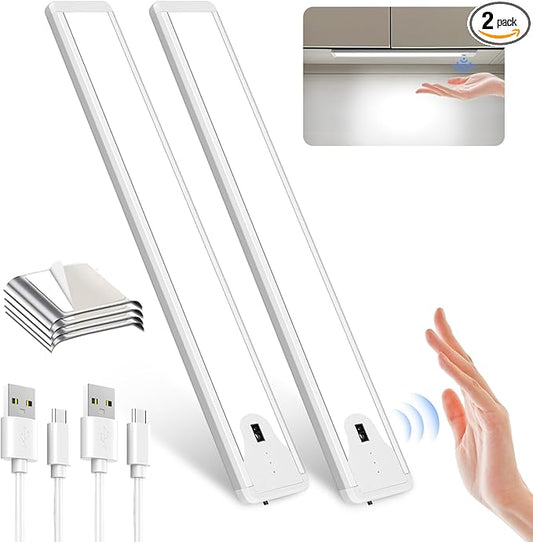 Pak 16 Inch Under Cabinet Lights, Hand Wave Sensor 83 LED Indoor Cabinet by Paklighting