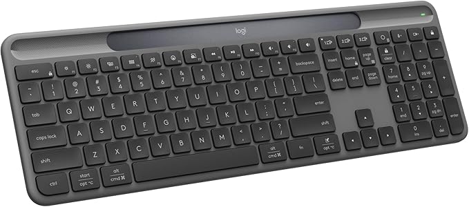 Logitech Signature Slim Solar+ Wireless Bluetooth Keyboard K980, Solar and by Logitech