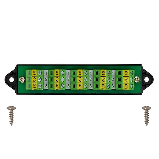 16Amp 300V 3x5 Position Terminal Block Distribution Module. OONO D-1656GP - Image 3