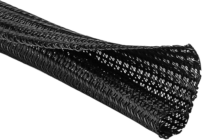 10ft *2pcs - 1/2 inch Cord Protector Wire Loom Tubing Cable Sleeve Split by QCSIW