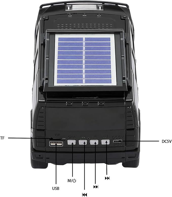 WSTER Solar Off-Road Car Bluetooth Speaker – HD Stereo Sound - Image 7