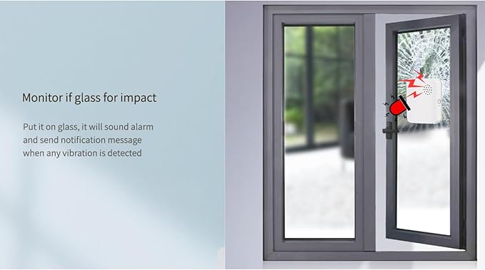 WENGART Zigbee Vibration Alarm Sensor, 120dB Local Siren Shock Detector - Image 5