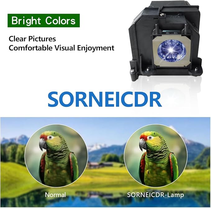 SORNEICDR EL PLP71/V13H010L71 Replacement Projector Lamp Bulb - Image 3