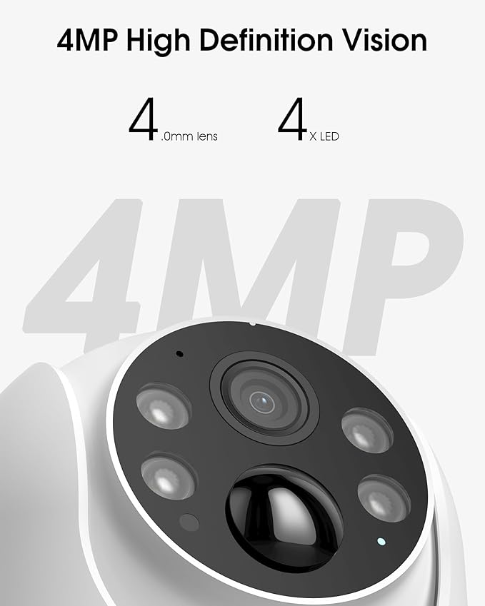 ARCCTV Solar Security Cameras Wireless Outdoor, 4MP 360° View Battery Powered - Image 3