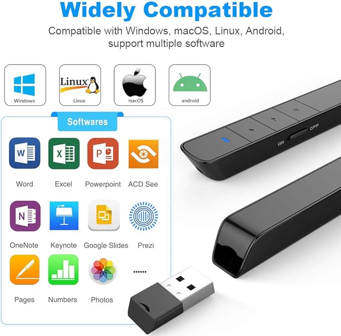 N75 Rechargeable Presentation Clicker, PowerPoint Clicker - Image 4