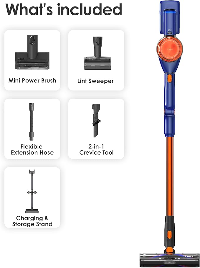 Tineco Pure ONE S70 Cordless Vacuum Cleaner, 200AW Powerful Suction, 3D Sense - Image 9