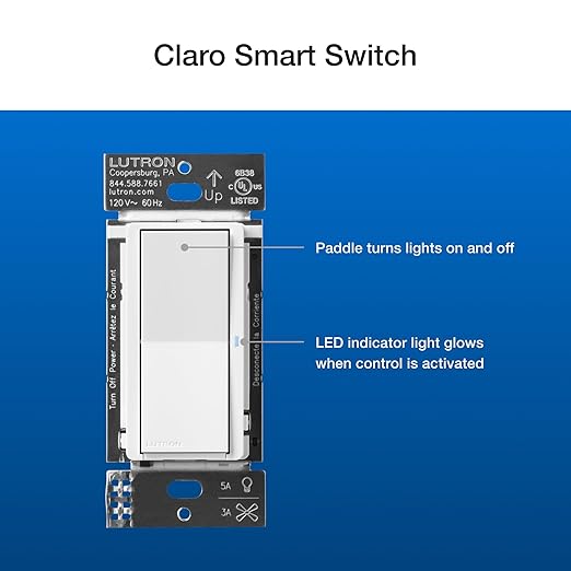 Lutron Claro Smart Switch 3-Way Kit - Image 4
