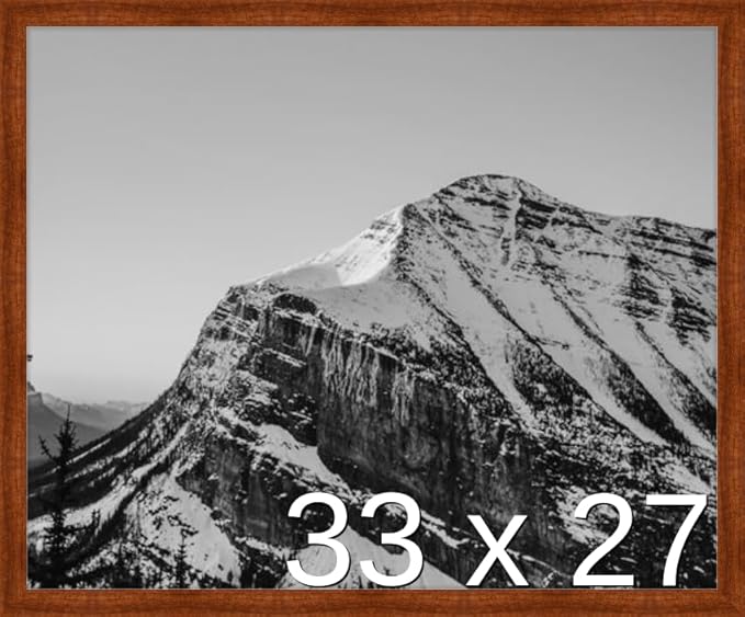 Frame It Easy 33 x 27 Russet Wood Frame by FrameItEasy