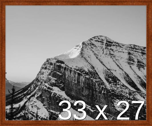 Frame It Easy 33 x 27 Russet Wood Frame by FrameItEasy