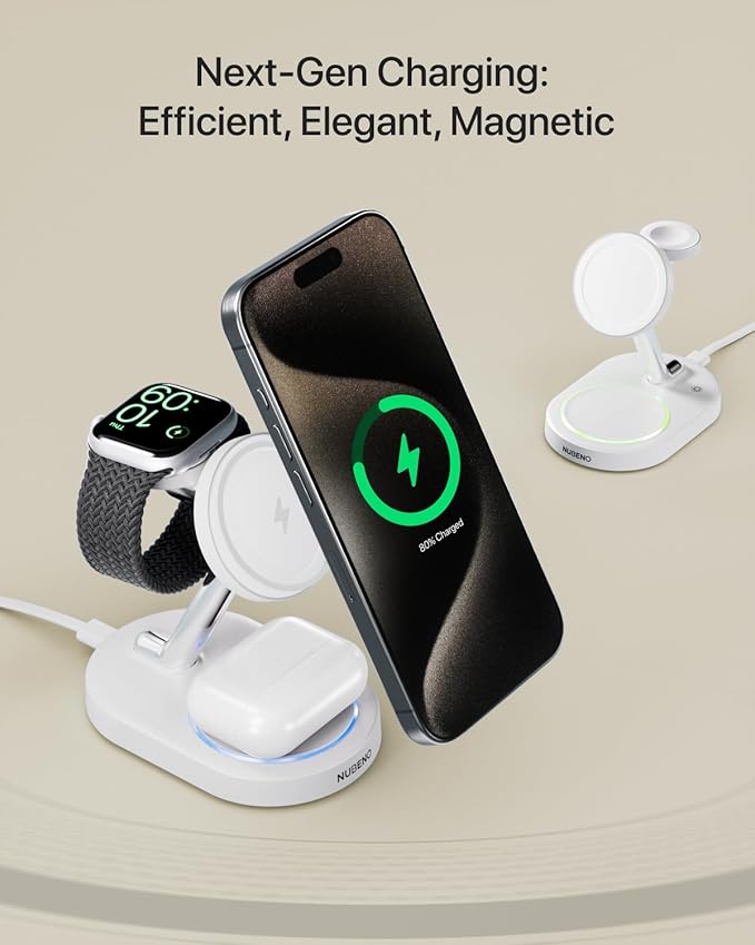 Fast Charging Station for iPhone 16/16 Pro/16 Pro Max, Wireless Charger Station - Image 2