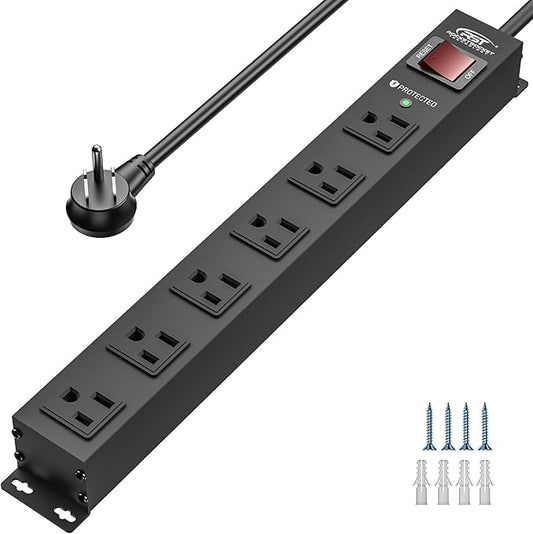 CRST 6 Outlet Heavy Duty Power Strip by CRST