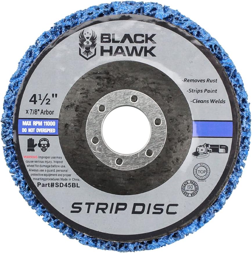 Easy Strip Discs Clean and Remove Paint, Rust and Oxidation 4-1/2” x 7/8” - 5 Pack