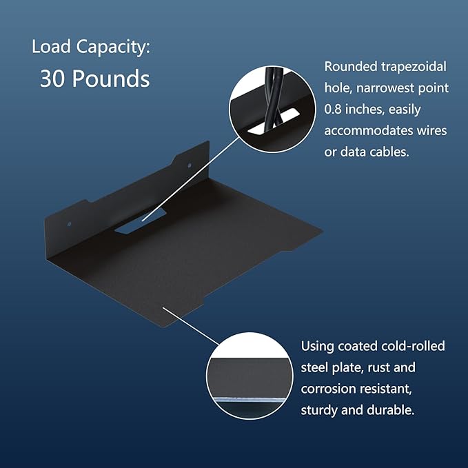 PzewMo Floating Metal Wall Mount Shelf, Shelf - Image 5