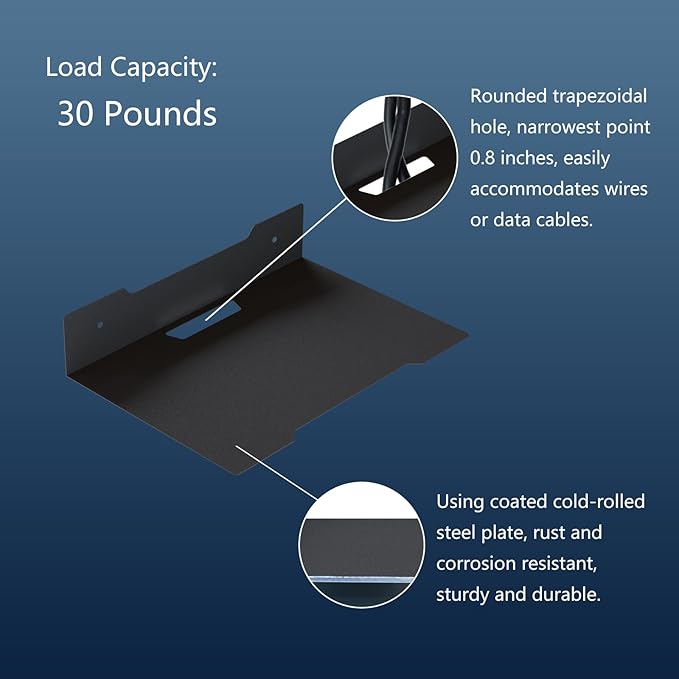 PzewMo Floating Metal Wall Mount Shelf, Shelf - Image 5