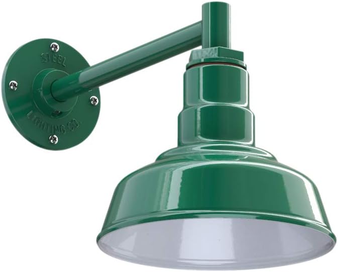 Steel Lighting Co. Hawthorne Barn Light | Outdoor Wall Mounted | 8 inch Dome | by SteelLightingCo