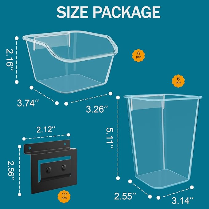 Daanxw 12 Packs Slatwall Accessories, Includes 6 Packs of Slatwall Boxes and 6 - Image 2