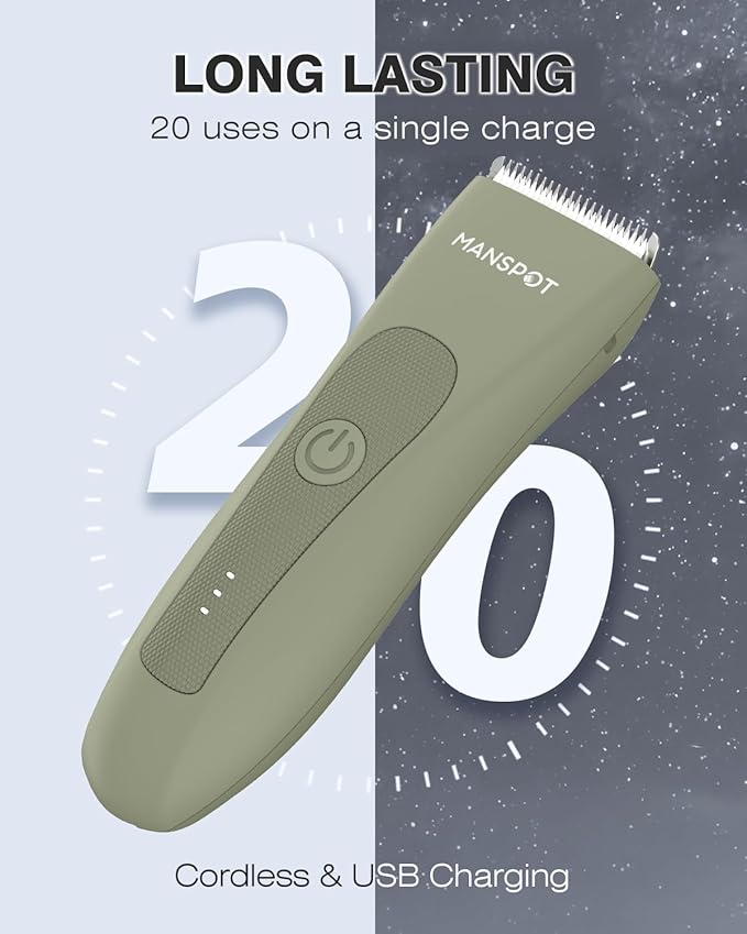 MANSPOT Manscape Hair Finishing Trimmers, Pubic Hair Trimmer - Image 5