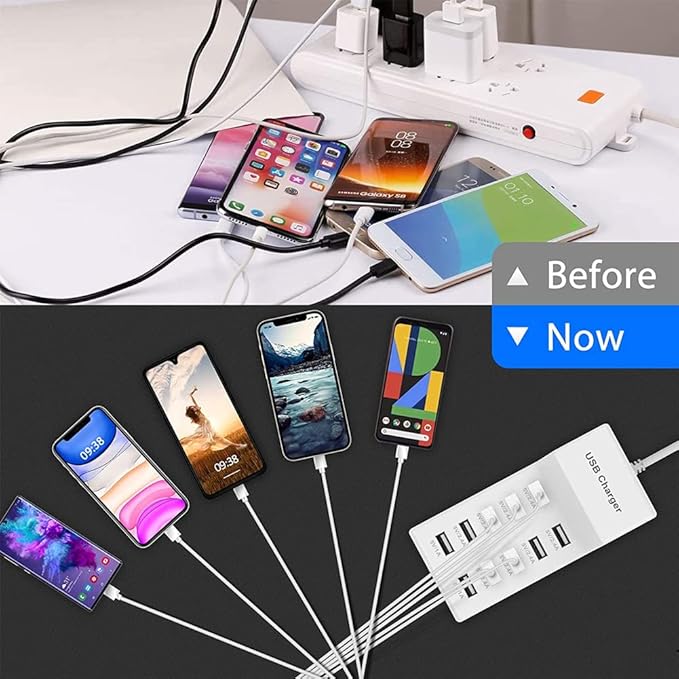 10-Port USB Wall Charger Station - Image 6