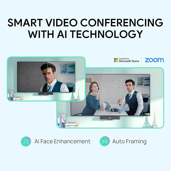 Yealink UVC34 4K Conference Room Camera System 10 Microphone 8 MP All-in-One - Image 2