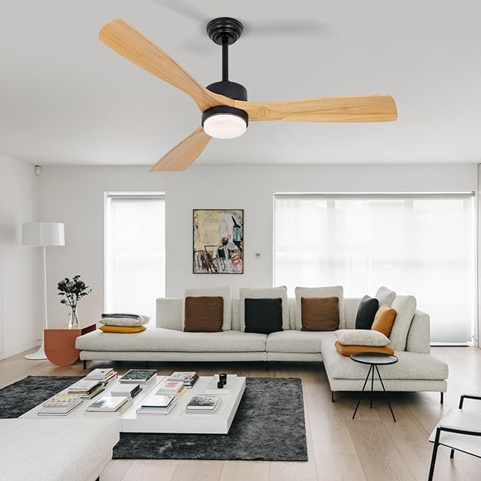 revoici 52” Ceiling Fans with Lights Remote Control, Quiet DC Motor 3 Blade - Image 6
