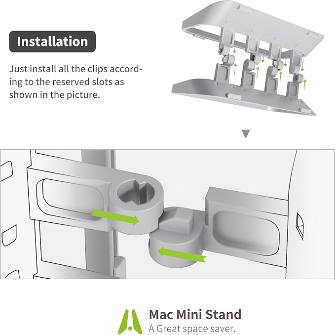 AFOOYO Mac Mini Stand, ABS Vertical Holder - Image 7